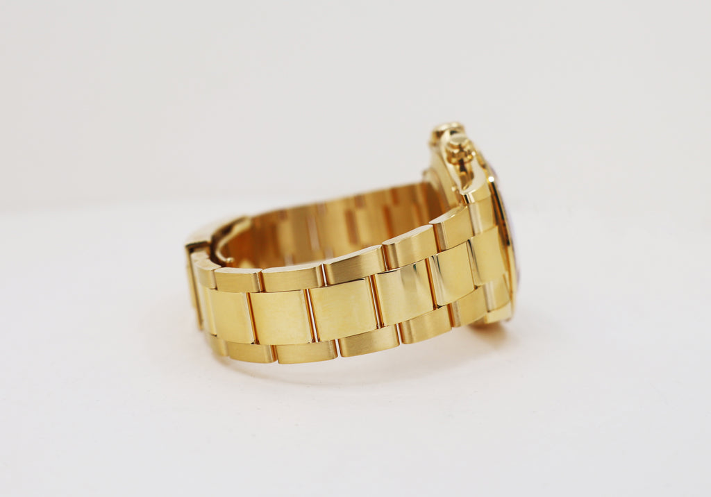 Rolex Daytona Yellow Gold Black Index Dial Yellow Gold Bezel Oyster Bracelet 116508