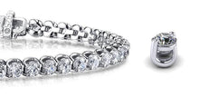 Load image into Gallery viewer, 2 Prong Brilliant Round Diamond Tennis Bracelet with 2.04 ct.(finished) 1.9mm - Luxury Time NYC