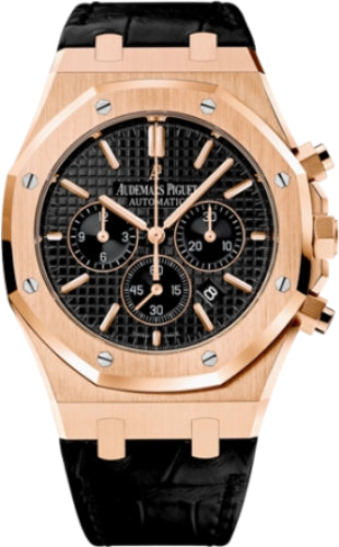 Audemars Piguet Royal Oak Chronograph Rose Gold 41mm Black Dial - 26320OR.OO.D002CR.01
