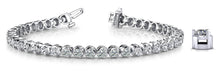 Load image into Gallery viewer, 3 Prong Dreams Diamond Tennis Bracelet with 11.20 ct.(finished) 4.5mm - Luxury Time NYC