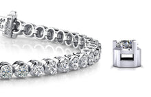 Load image into Gallery viewer, 3 Prong Dreams Diamond Tennis Bracelet with 11.20 ct.(finished) 4.5mm - Luxury Time NYC