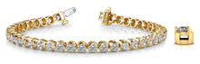 Load image into Gallery viewer, 3 Prong Dreams Diamond Tennis Bracelet with 14.50 ct.(finished) 5mm - Luxury Time NYC