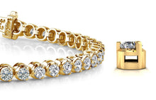 Load image into Gallery viewer, 3 Prong Dreams Diamond Tennis Bracelet with 14.50 ct.(finished) 5mm - Luxury Time NYC