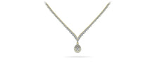 Load image into Gallery viewer, 3 Prong Graduated V Diamond Lab - Grown Diamond Necklace with 11.06 ct.(finished) - Luxury Time NYC