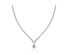 Load image into Gallery viewer, 3 Prong Graduated V Diamond Lab - Grown Diamond Necklace with 11.06 ct.(finished) - Luxury Time NYC