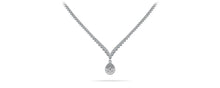 Load image into Gallery viewer, 3 Prong Graduated V Diamond Lab - Grown Diamond Necklace with 11.06 ct.(finished) - Luxury Time NYC