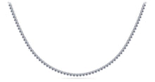 Load image into Gallery viewer, 3 Prong Riviera Diamond Necklace with 13.10 ct.(finished) 2.9mm - Luxury Time NYC