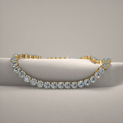 3 Prong Riviera Lab - Grown Diamond Necklace with 33.21 ct.(finished) 4.7mm - Luxury Time NYC