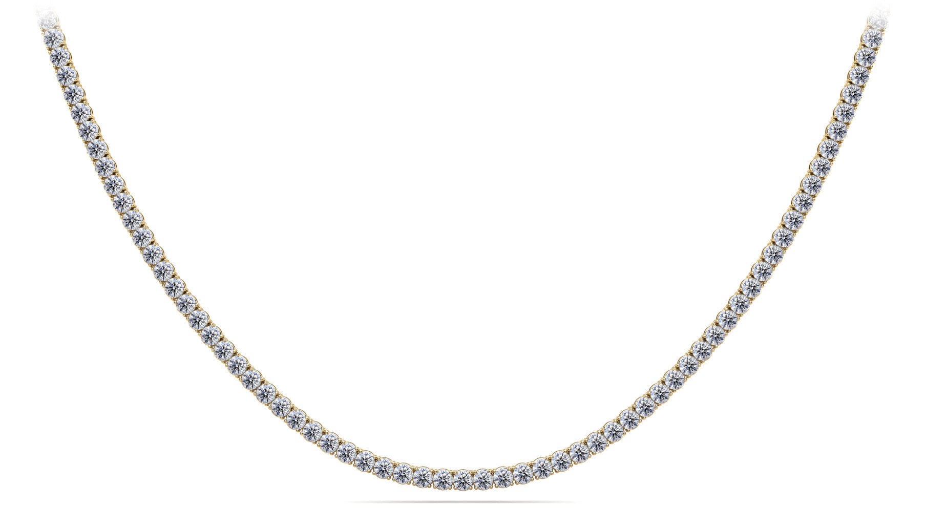 4 Prong Riviera Diamond Necklace with 35.50 ct.(finished) 5mm - Luxury Time NYC
