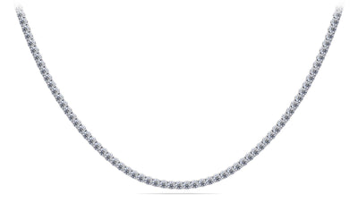 4 Prong Riviera Lab - Grown Diamond Necklace with 11.61 ct.(finished) 2.8mm - Luxury Time NYC