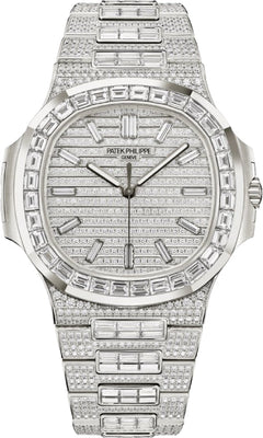 Patek Philippe Nautilus White Gold Full Diamond 41mm - 5811/1460G-001 - 2025