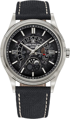 Patek Philippe Grand Complications 40mm Perpetual Calendar Moon Phases White Gold Smoked Sapphire Dial - 6159G-001 - 2025