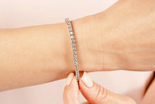 Load image into Gallery viewer, Four Prong Classic Lab-Grown Diamond Tennis Bracelet with 10.40 ct.(finished) 4.1mm