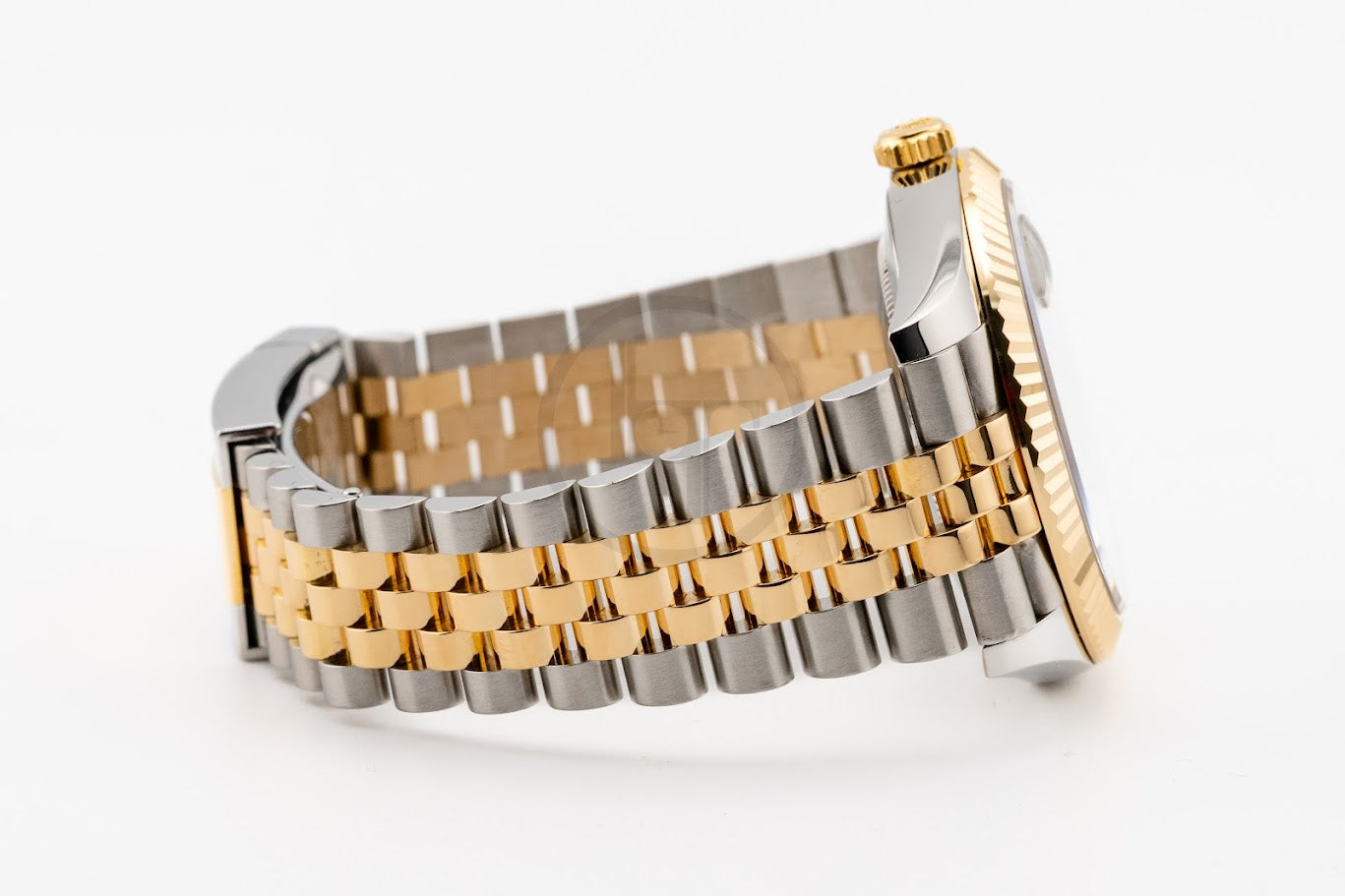Rolex Steel and Yellow Gold Rolesor Datejust 41 Watch - Fluted Bezel - White Mother-Of-Pearl Diamond Dial - Jubilee Bracelet - 126333 mdj