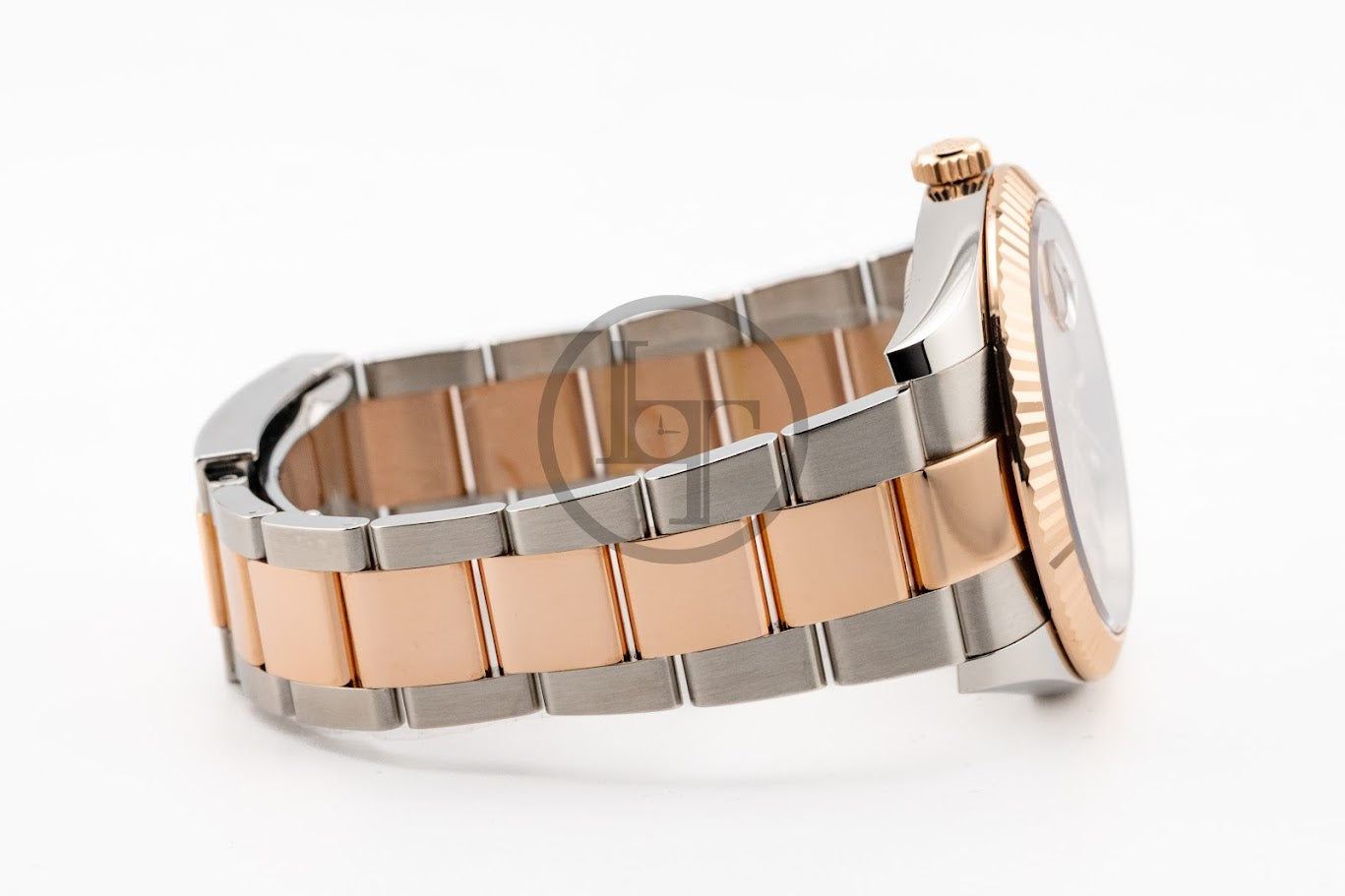 Rolex Datejust 41 Rose Gold/Steel Sundust Index Dial Fluted Bezel Oyster Bracelet 126331 -
