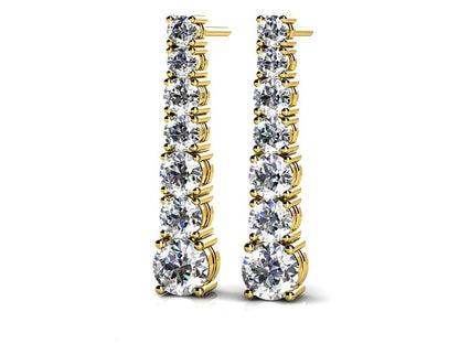 Diamond Cascade Drop Diamond Earrings with 1.34 ct.(finished)