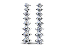 Load image into Gallery viewer, Graduated Diamond Drop Earrings In Diamond  with 1.03 ct.(finished)