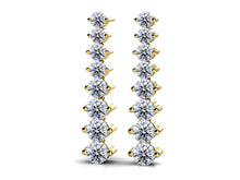 Load image into Gallery viewer, Graduated Diamond Drop Earrings In Diamond  with 2.03 ct.(finished)