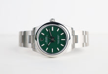 Load image into Gallery viewer, Rolex Oyster Perpetual 31 Watch - Domed Bezel - Green Index Dial - Oyster Bracelet - 2020 Release - 277200 greio