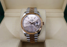 Load image into Gallery viewer, Rolex Datejust 41 Rose Gold/Steel Sundust Index Dial Fluted Bezel Jubilee Bracelet 126331 -