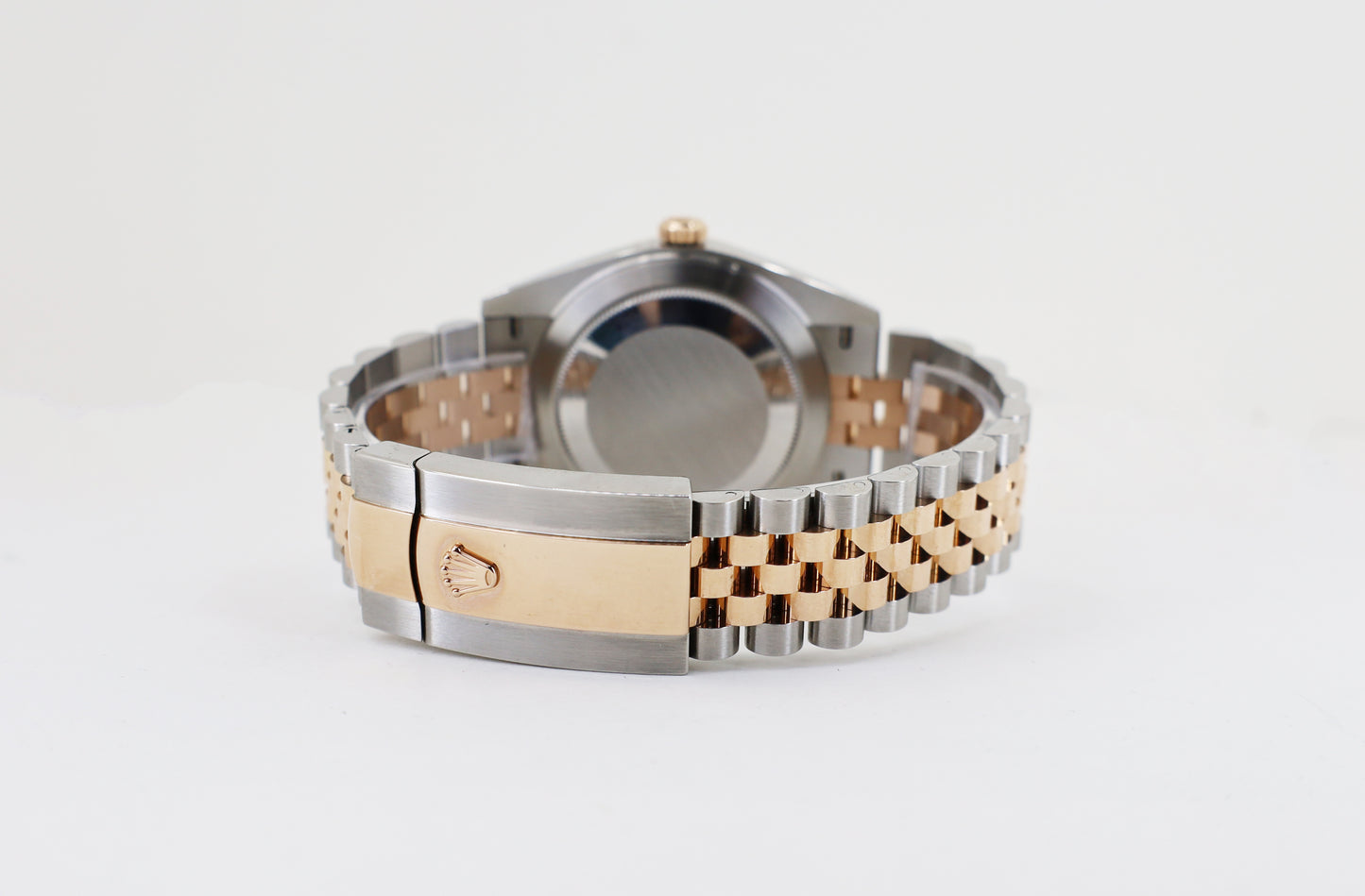 Rolex Datejust 41 Rose Gold/Steel Sundust Index Dial Fluted Bezel Jubilee Bracelet 126331 -