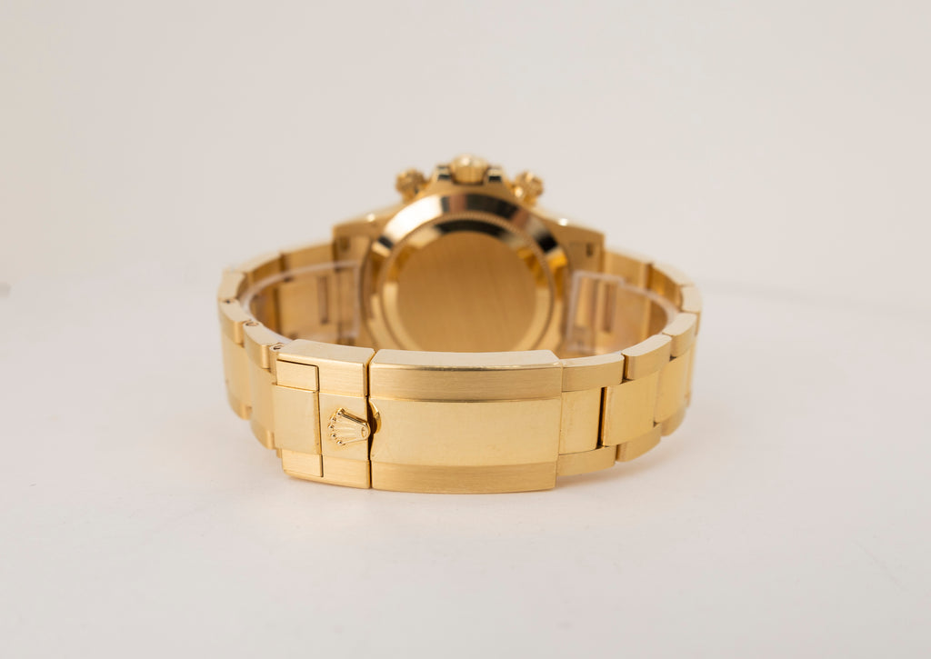 Rolex Daytona Yellow Gold Green Index Dial Yellow Gold Bezel Oyster Bracelet 116508