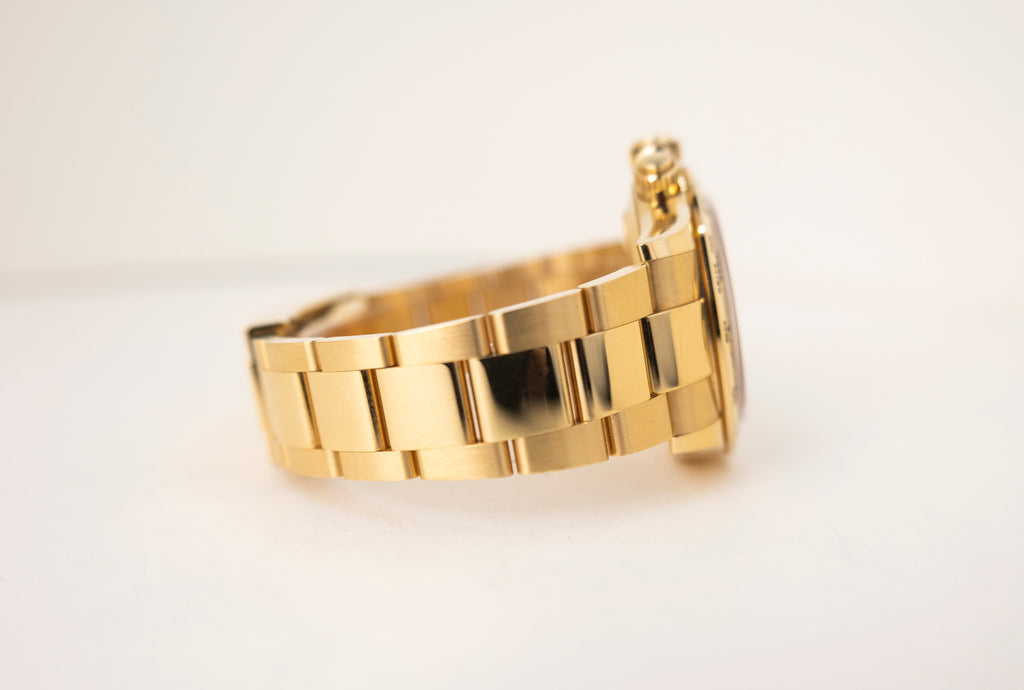 Rolex Daytona Yellow Gold Green Index Dial Yellow Gold Bezel Oyster Bracelet 116508