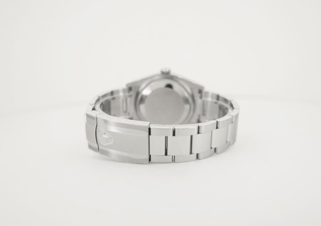 Rolex Datejust 36 White Gold/Steel Black Index Dial & Fluted Bezel Oyster Bracelet 126234