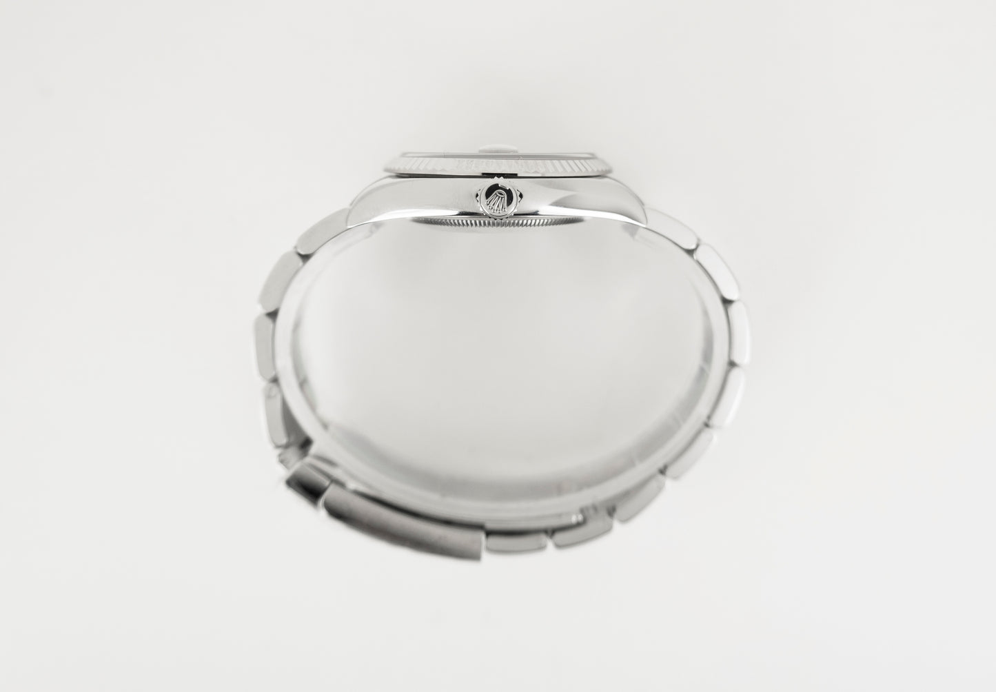 Rolex Datejust 36 White Gold/Steel Black Index Dial & Fluted Bezel Oyster Bracelet 126234