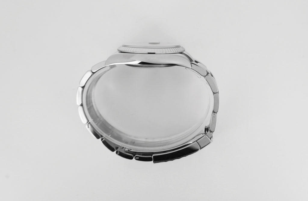 Rolex Datejust 36 White Gold/Steel Black Index Dial & Fluted Bezel Oyster Bracelet 126234