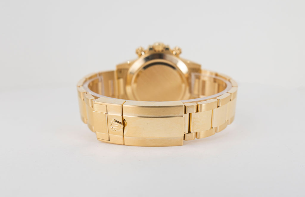 Rolex Daytona Yellow Gold Champagne/Black Index Dial Yellow Gold Bezel Oyster Bracelet 116508