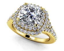 Load image into Gallery viewer, Andrea Love Cushion Cut Diamond Engagement Ring with 1.06 ct. (0.50 ct. center diamond)