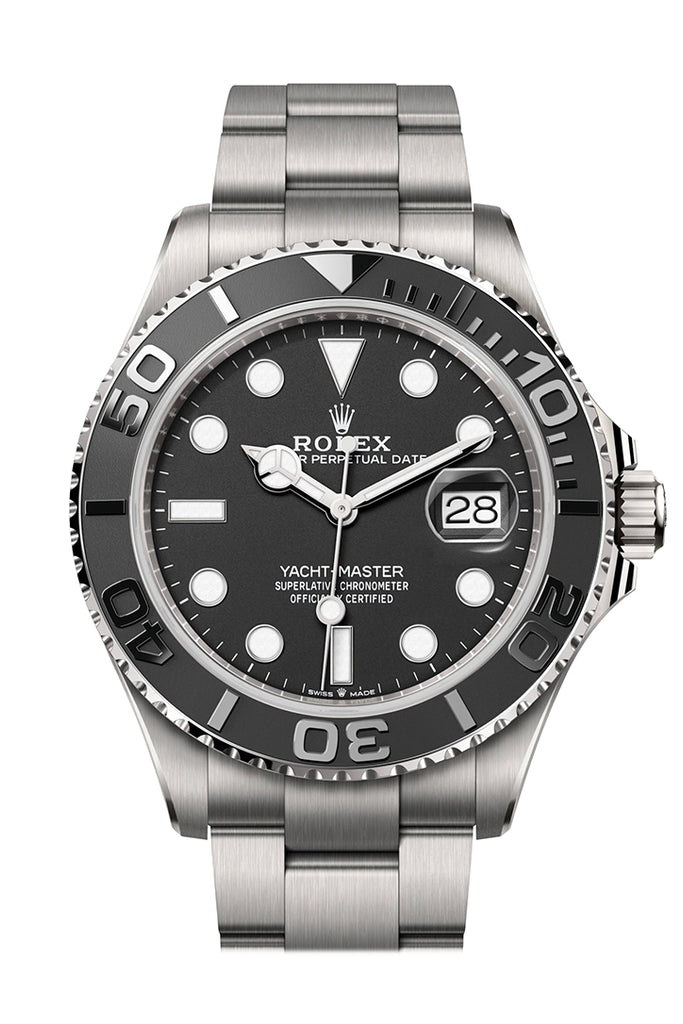 Rolex Yacht Master 42 Intense Black Dial Titanium Mens Watch 226627