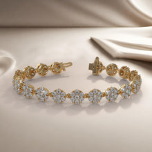 Load image into Gallery viewer, Flowers Of Love Diamond Bracelet with 7.98 ct.(finished) 2.5mm