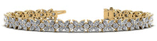 Load image into Gallery viewer, Flowers of Marquise Diamond Tennis Diamond Bracelet with 12.10 ct.(finished) 4x2mm, 2.8mm