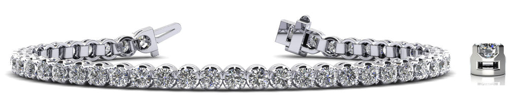 Captivating Shimmer Lab-Grown Diamond Tennis Bracelet with 4.92 ct.(finished) 3.2mm