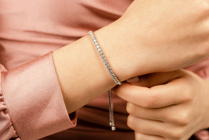 Adjustable Diamond Dreams Lab-Grown Diamond Bracelet with 1.07 ct.(finished) 2.2mm