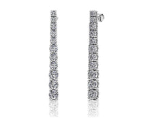 Load image into Gallery viewer, Glistening Diamond Graduated Dangle Drop Earrings Diamond  with 2.08 ct.(finished)