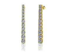 Load image into Gallery viewer, Glistening Diamond Graduated Dangle Drop Diamond Earrings with 1.55 ct.(finished)