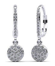 Load image into Gallery viewer, Sparkle Cluster Diamond Earrings Diamond  with 0.61 ct.(finished) 1.1mm, 1.5mm