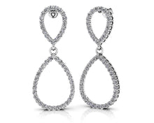 Load image into Gallery viewer, Diamond Figure Eight Earrings Diamond  with 0.67 ct.(finished) 1.1mm