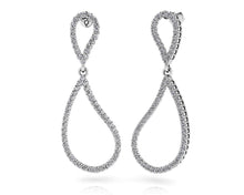 Load image into Gallery viewer, Wavy Eight Diamond Earrings Diamond  with 1.98 ct.(finished) 1.7mm