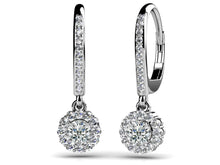 Load image into Gallery viewer, Stylish Diamond Drop Earrings Diamond  with 0.66 ct. (2X0.16 ct. center diamonds)