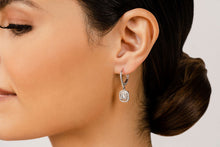 Load image into Gallery viewer, Day To Night Diamond Drop Diamond Earrings with 1.80 ct. (2X0.50 ct. center diamonds)