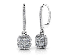 Load image into Gallery viewer, Lucky In Love Diamond Drop Earrings Diamond  with 1.14 ct.(finished) 1mm, 2.9mm