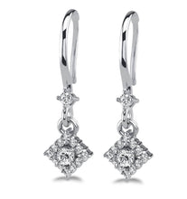 Load image into Gallery viewer, Diamond Filled Diamond Drop Earrings Diamond  with 0.99 ct.(finished) 1.8mm, 2mm, 3.5mm