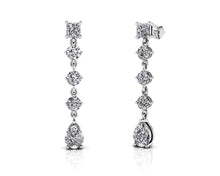 Load image into Gallery viewer, Gala Multi Shape Diamond Earrings Diamond  with 2.40 ct.(finished) 6x4mm, 3.5mm, 3.8mm