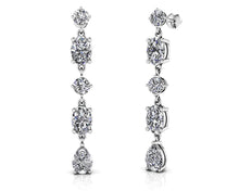 Load image into Gallery viewer, Celebration Diamond Drop Earrings Diamond  with 5.98 ct.(finished)