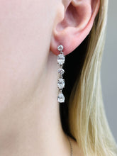 Load image into Gallery viewer, Celebration Diamond Drop Diamond Earrings with 5.98 ct.(finished)