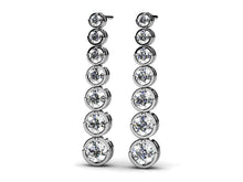 Load image into Gallery viewer, Single Strand Diamond Earrings Diamond  with 1.01 ct.(finished)